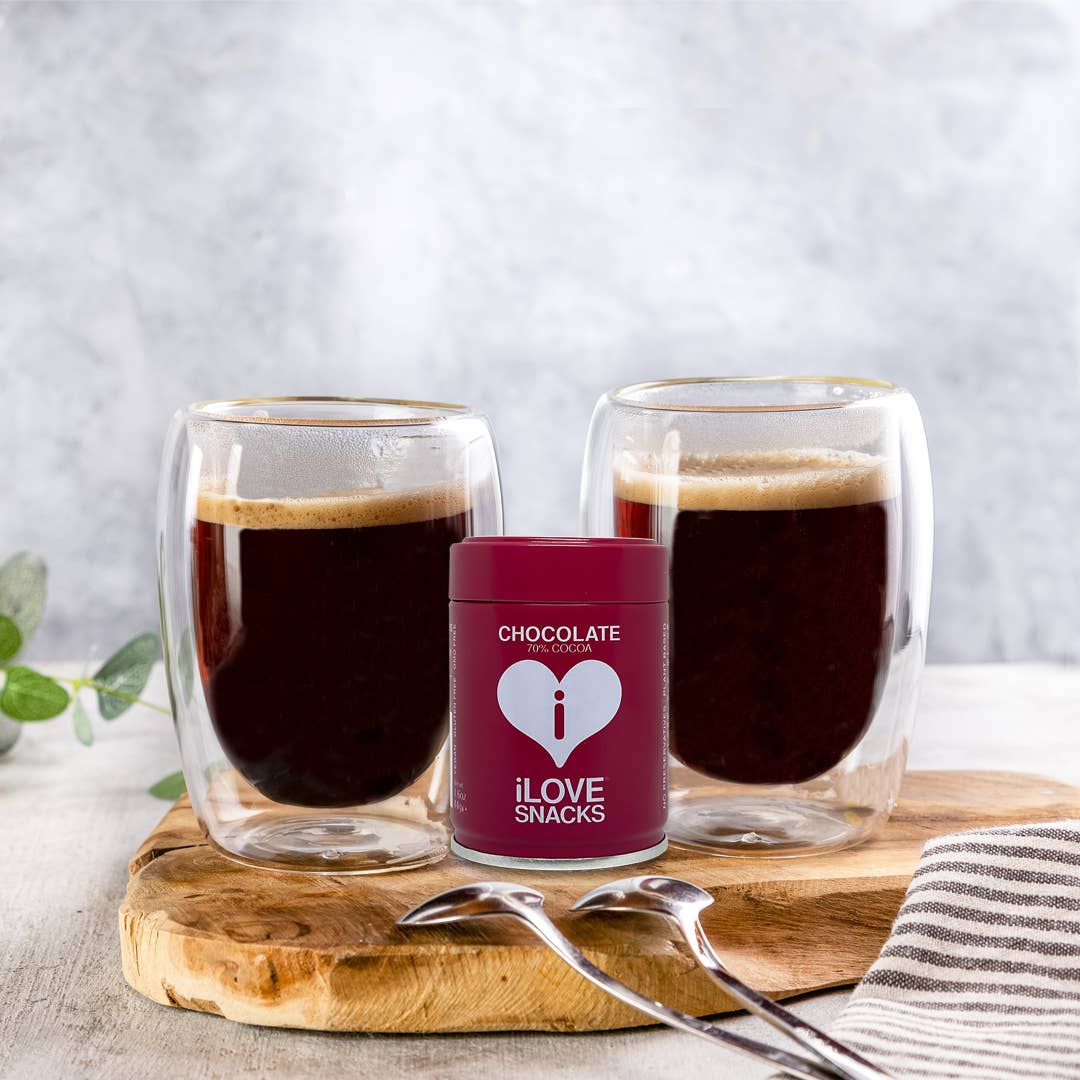 iLOVE SNACKS – wholesale Chocolate-covered sweets – 70% Cocoa Belgian Chocolate Tin, Vegan, GMO Free, Gluten Fre1