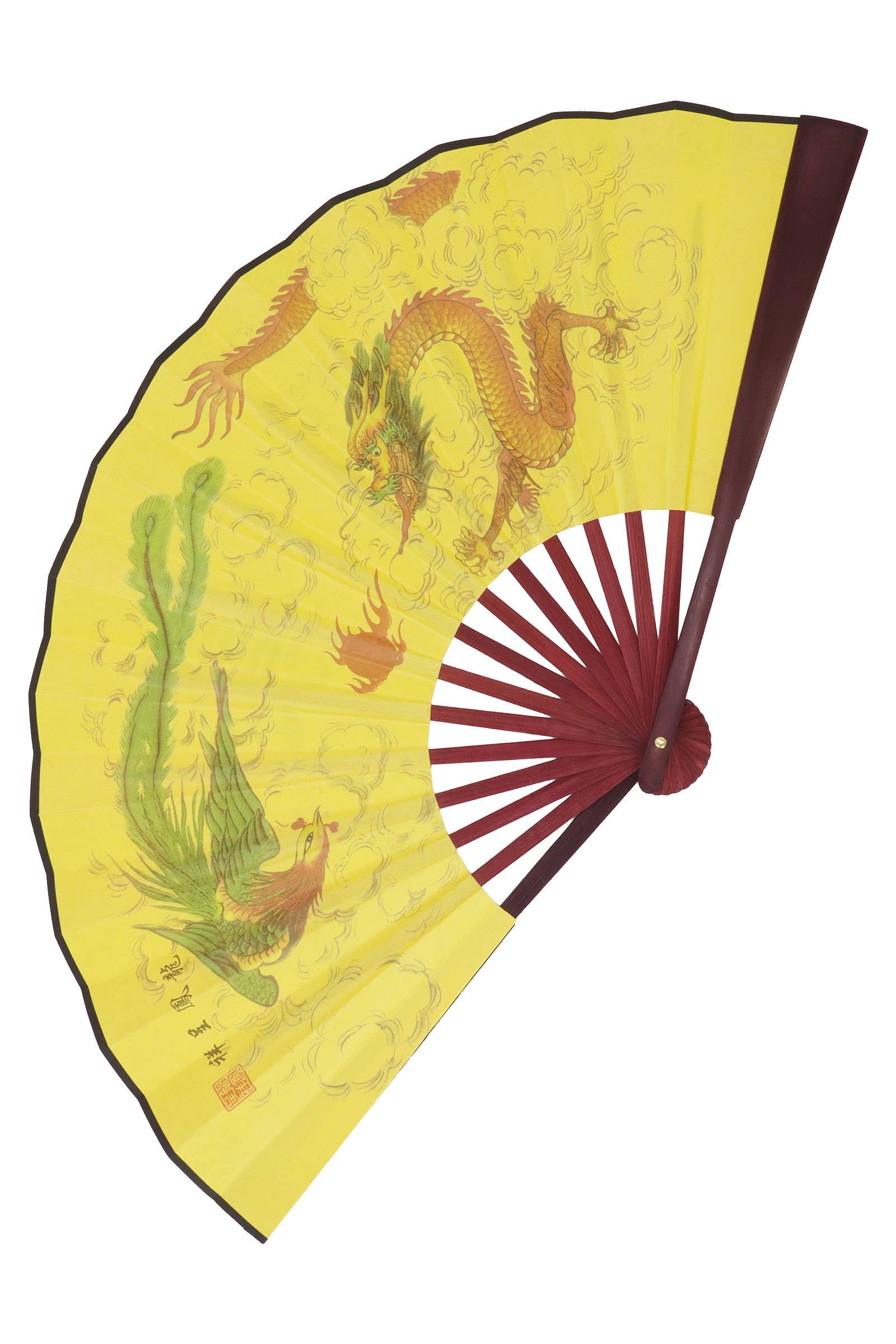 ASSORTED Large Chinese Calligraphy Folding Fan - 13 In for wholesale on Faire3