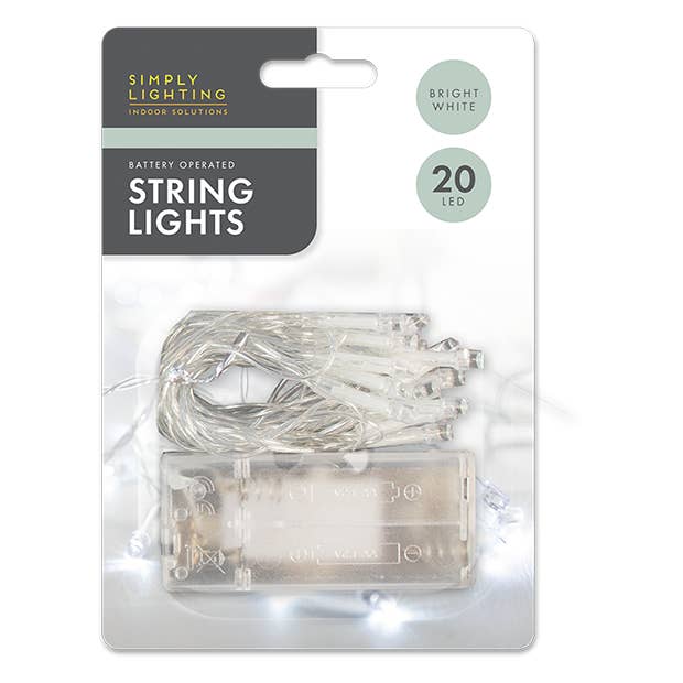 LMT-UK – wholesale String lights – 20 LED Battery Operated Lights - Bright White