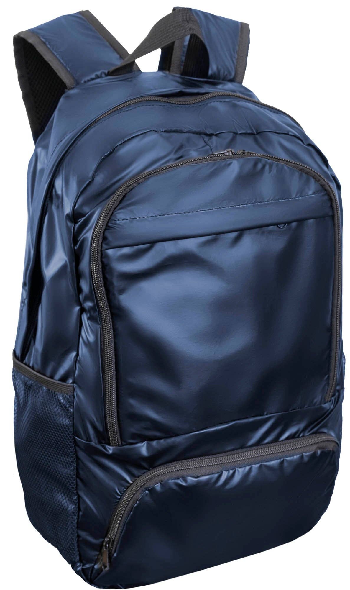 Magid - Wholesale Backpack - Unisex - Boarding Pass Recycled Metallic Foldable & Packable Pouch Multi Compartment Backpack13