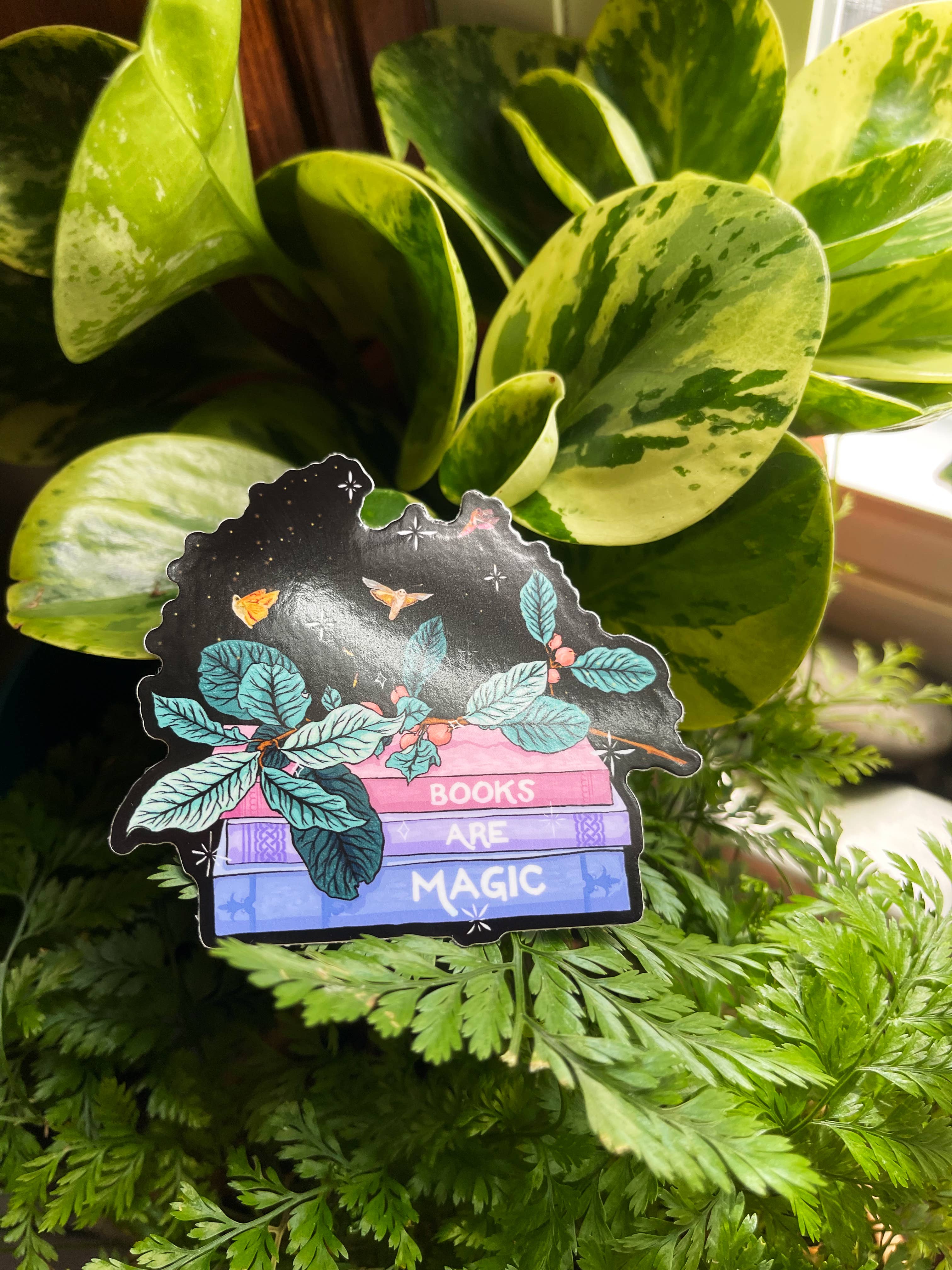 Fabulously Feminist – wholesale Sticker – Books Are Magic: Bibliophile Sticker1