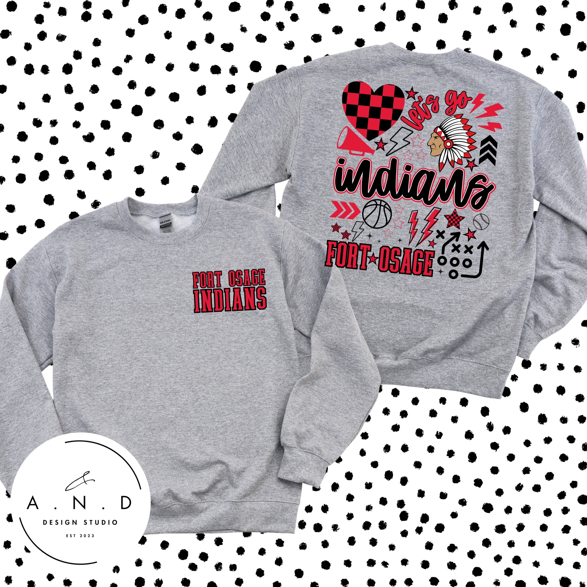 A.N.D Design Studio - Wholesale Screen Printed T-Shirt - Women's - Indians Doodle 2