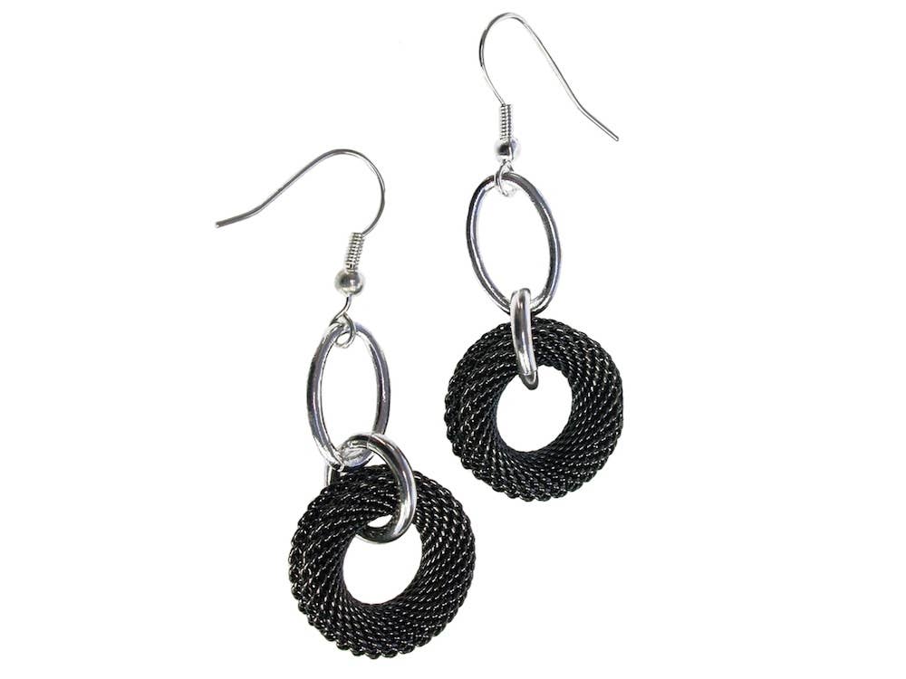 Erica Zap Designs – wholesale Hängande örhängen – Mesh cirkel Drop örhängen4