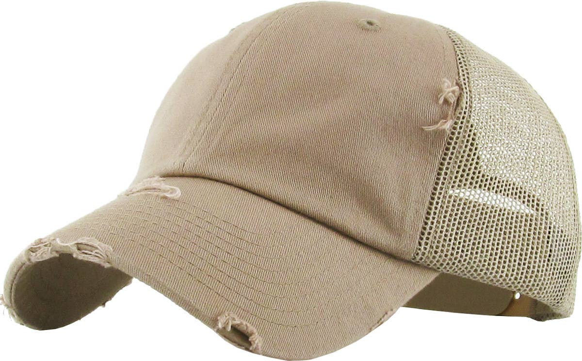 KBETHOS – Großhandel Basecap – Unisex – Vintage-Trucker-Cap mit Mesh-Einsätzen20