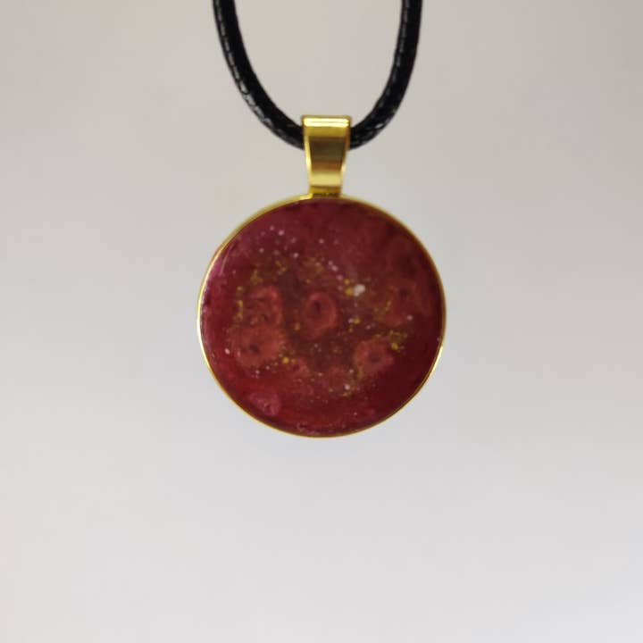 Pendentif médaille Volcano C0058 pour la vente par Resinartesania