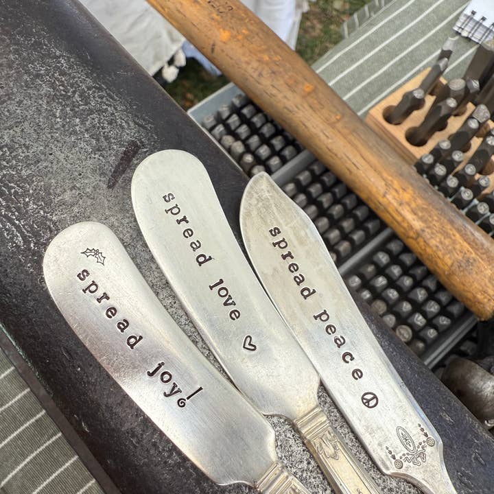 The WildSmith – Conjunto de talheres por atacado – Espalhe paz, amor e alegria, charcutaria de férias, compotas, queijo1