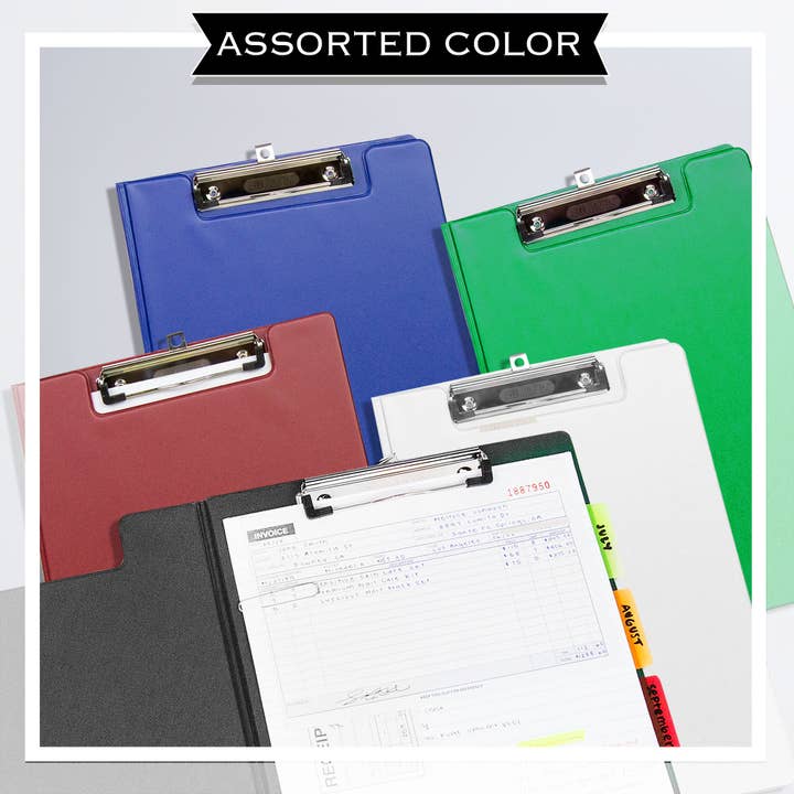 BAZIC Products - Wholesale Clipboard - PVC Clipboard A4 Size Folder w/ Low Profile Clip3