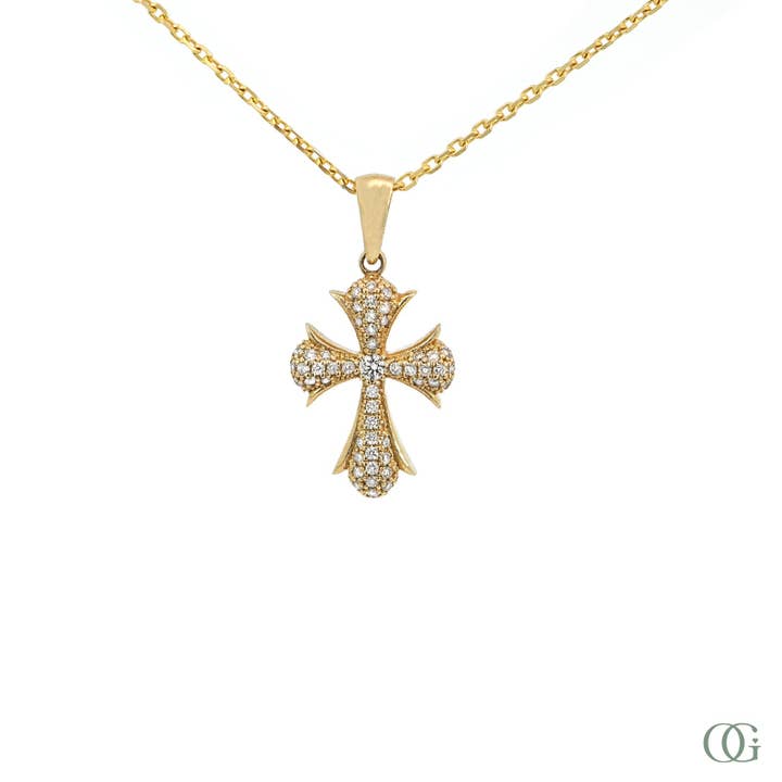 Colgante de Cruz con Diamante (0,20 CTW) para venta al por mayor de Orchid Gems Fine Jewelry