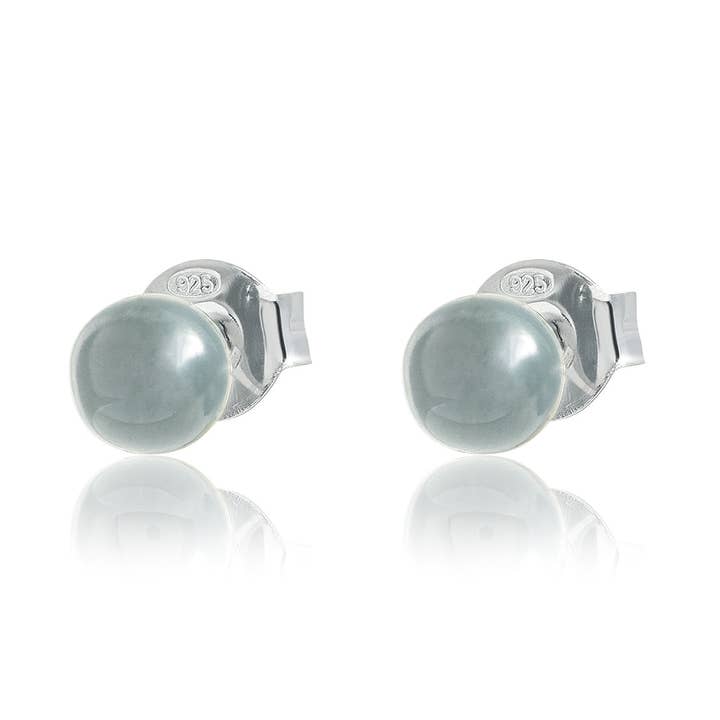 Argent Basic - Wholesale Stud/Post Earrings - ENAMELED BALL EARRINGS Ø5MM13