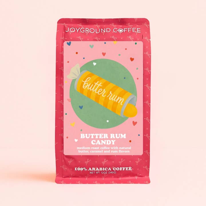 Butter Rum Candy Flavored Coffee for wholesale by Joyground Coffee