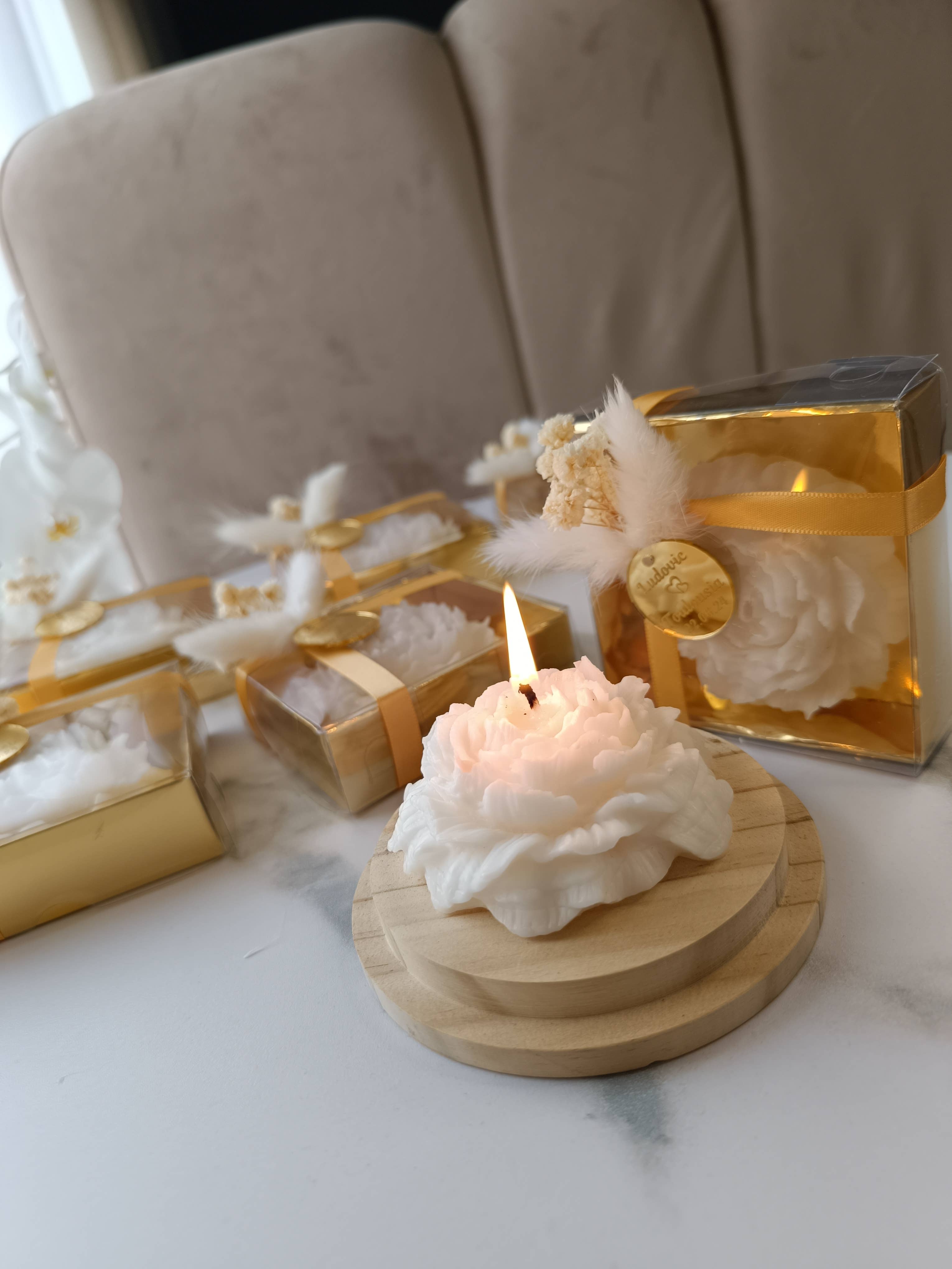 Prechi creations – wholesale Novelty candle – Bougie Personnalisée pour Mariage - Cadeau de Mariage Unique4