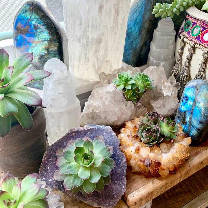 Hiouchi Jewels | Rose & Bolt Grateful Dead Jewelry - Wholesale Candle Holder - Quartz Crystal Candleholder5