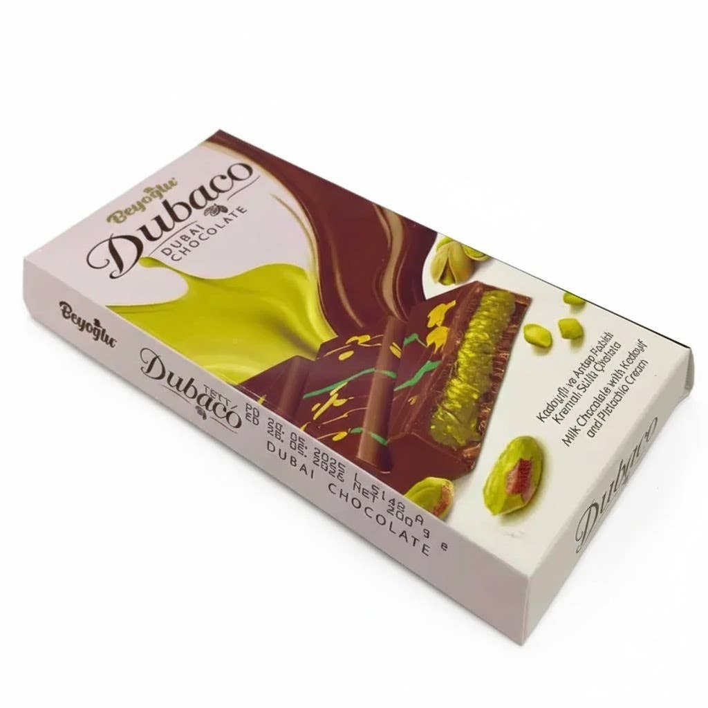 Aladdin - Venta al por mayor Chocolate - Barra de Chocolate de Dubái 200g Beyoglu Kadayif Leche Halal a Granel3