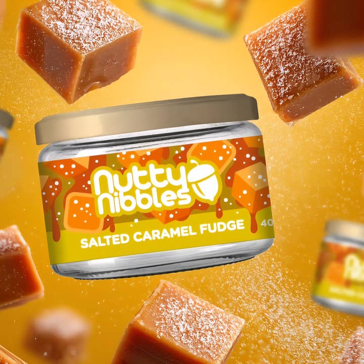 The Nutty Group Ltd – wholesale Fudge – Salted Caramel Fudge Nutty Nibbles 40g 2