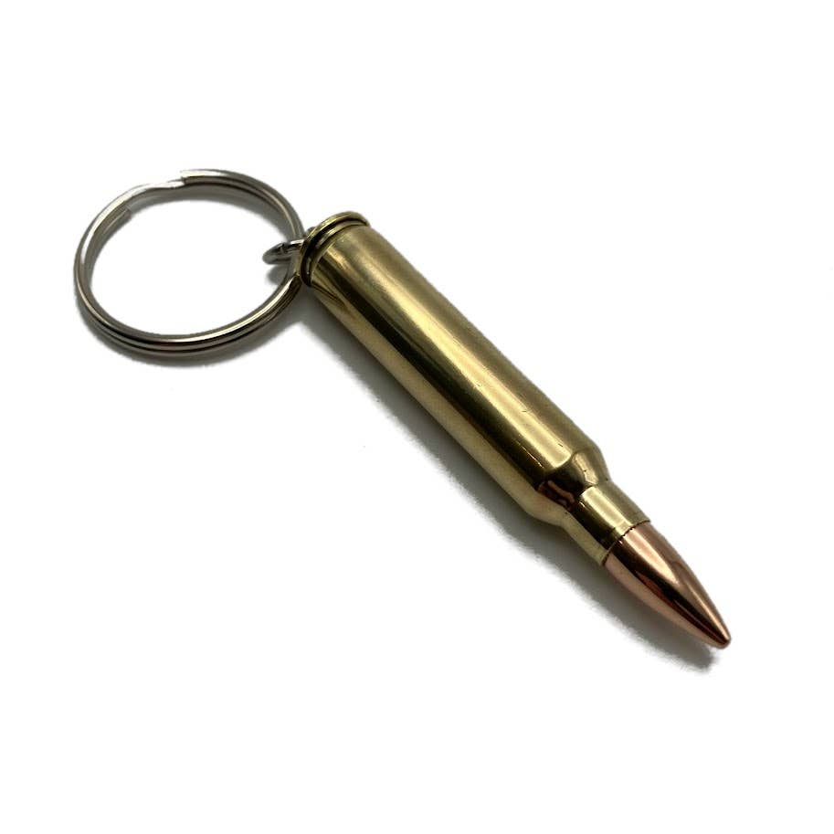 Vermont Cut Coins & 2nd Shot Round - Wholesale Keychain - Unisex - Bullet Keychains Style2- Many Calibers - .223 .45 9mm 50 BMG11