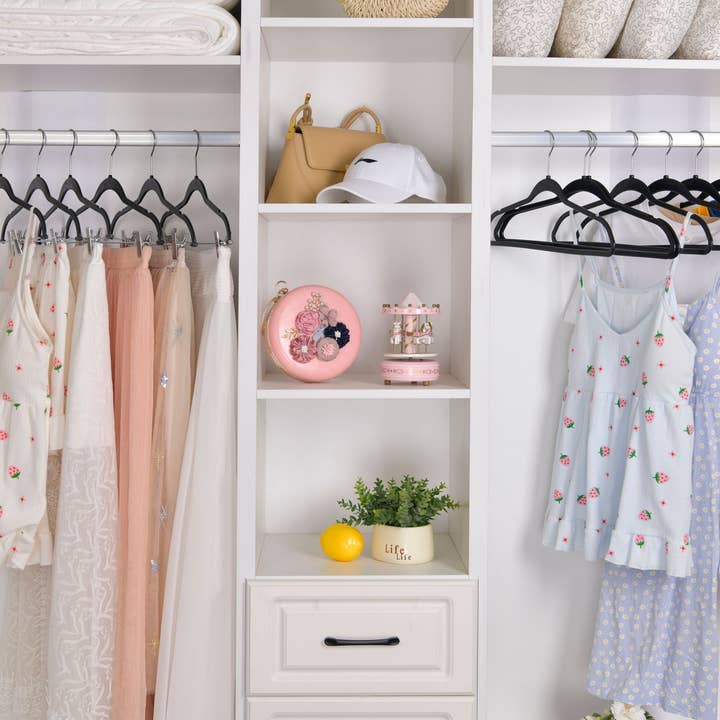 Quality Hangers - Wholesale Clothes hangers - Space saving Plastic Shirt Hangers - 200/case6