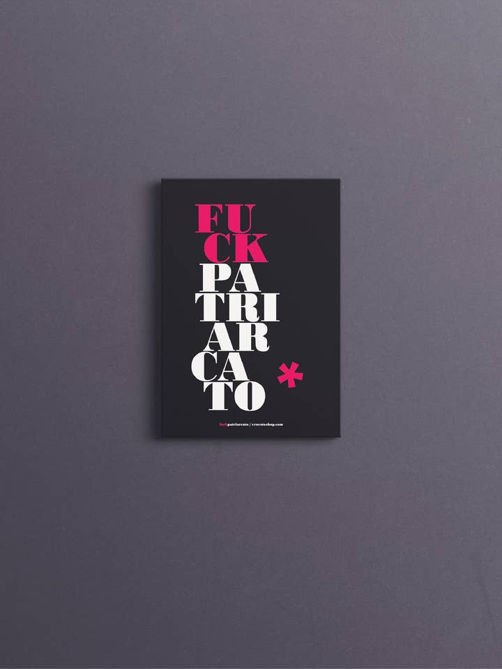 A3 Print - F**k Patriarkat Sort for engroshandel hos ErnestoShop