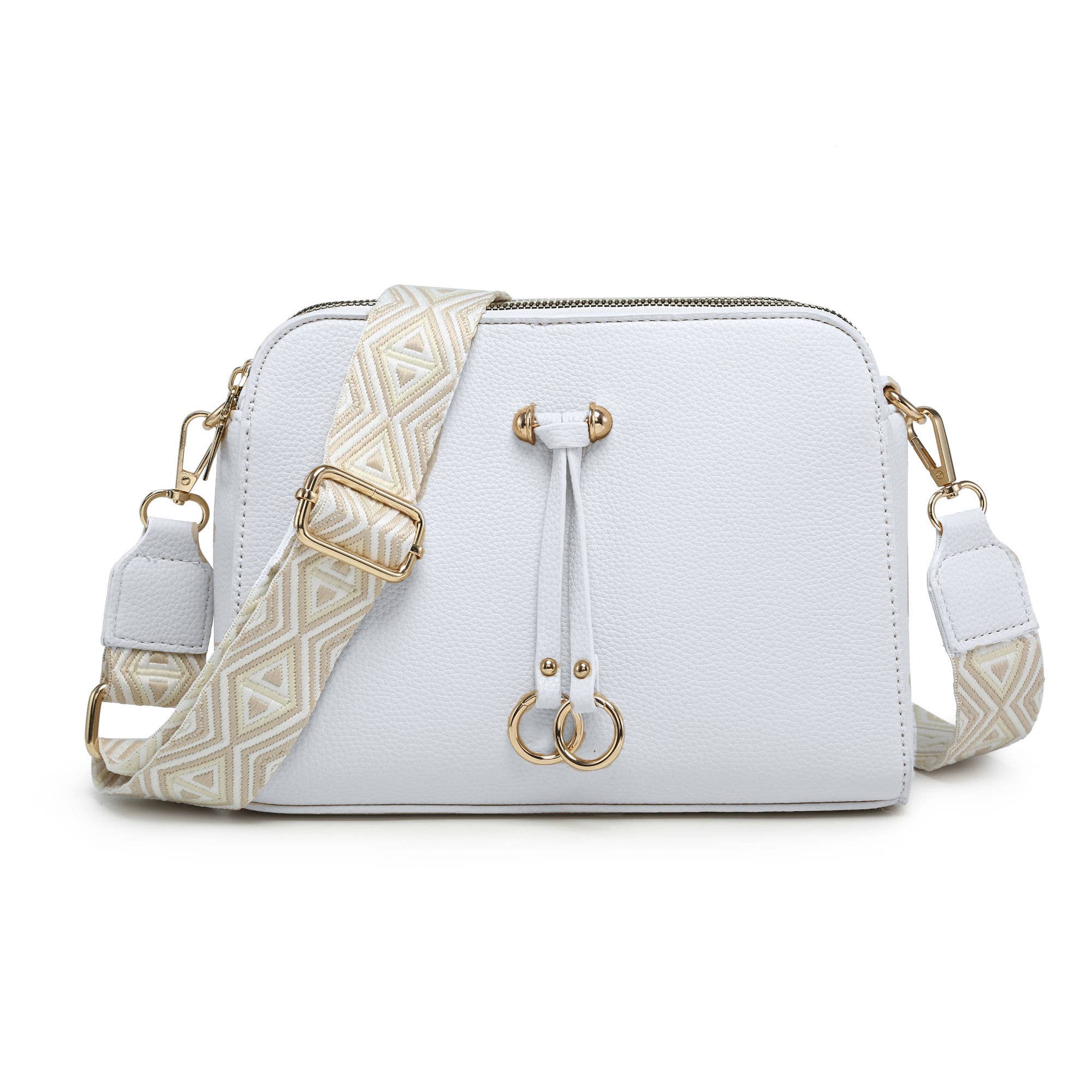 Papaya Fashion Ltd - Vente Sac à bandoulière – femme - B23005-SS-Sac à bandoulière en toile à triple fermeture éclair8