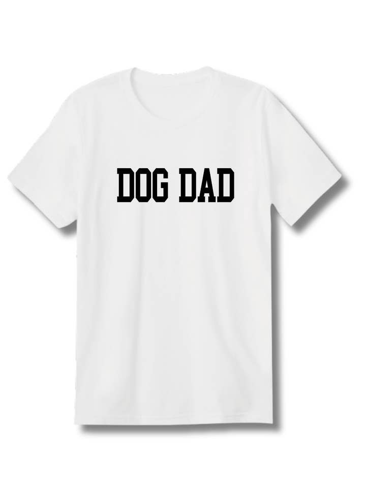 T-shirt collégial Papa Chien pour la vente par Peached Pups