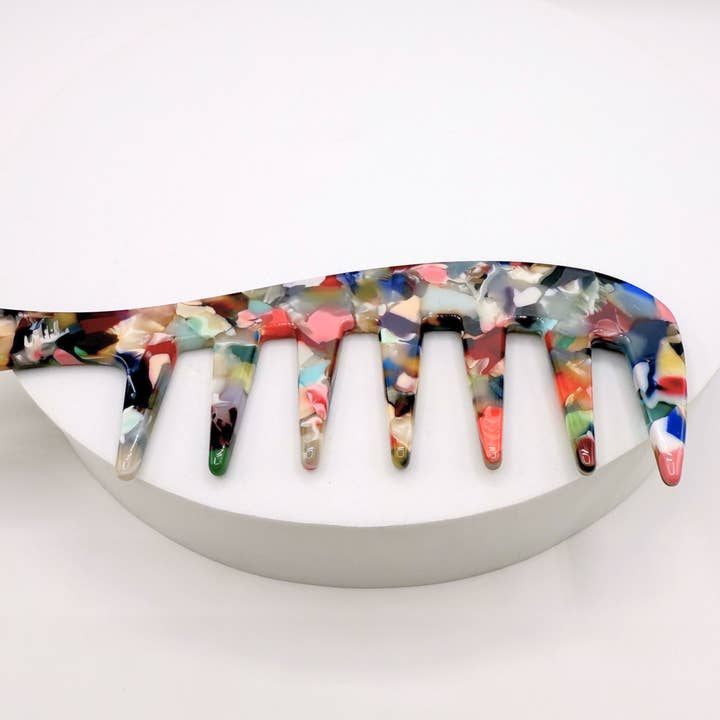 Love Attack - Wholesale Hair brush/comb - Cellulose Acetate Ultra Wide Tooth Hair Combs9