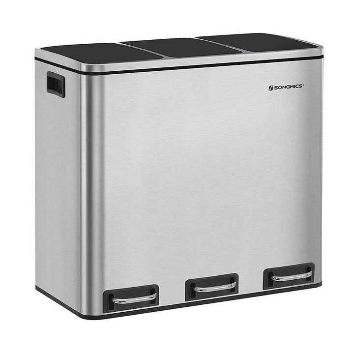 Greenwestons - Wholesale Rubbish can/Rubbish bin - 3 x 4.8 Gallon Triple Trash Can0