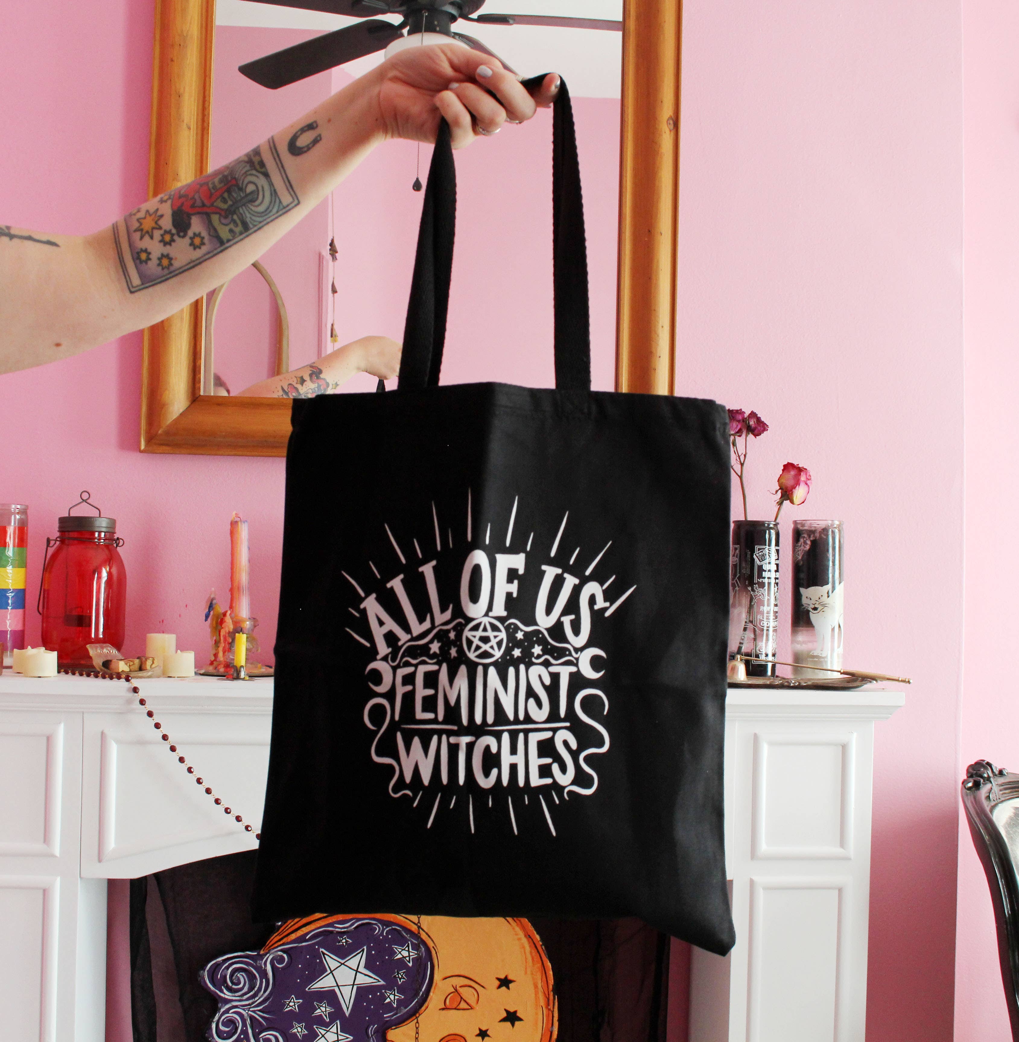 Midge Blitz - Wholesale Tote Bag - Women's - All of Us Feminist Witches Tote