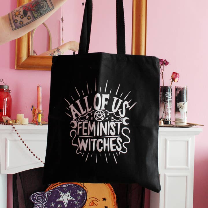 All of Us Feminist Witches Tote and other Purchase Wholesale coven. Free Returns & Net 60 Terms on Faire trending on Faire.