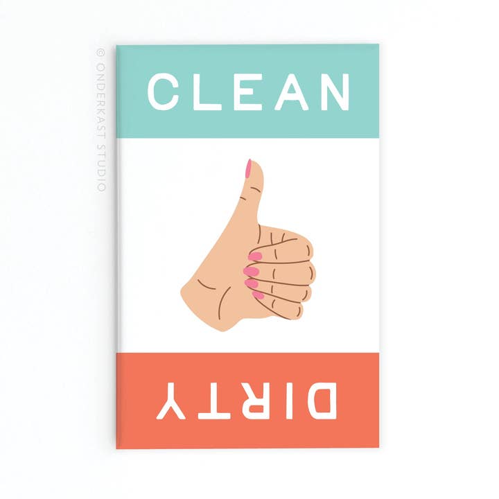 Dirty Clean Thumbs Up/Down Dishwasher Refrigerator Magnet for wholesale by Easyhand Goods – formerly Onderkast