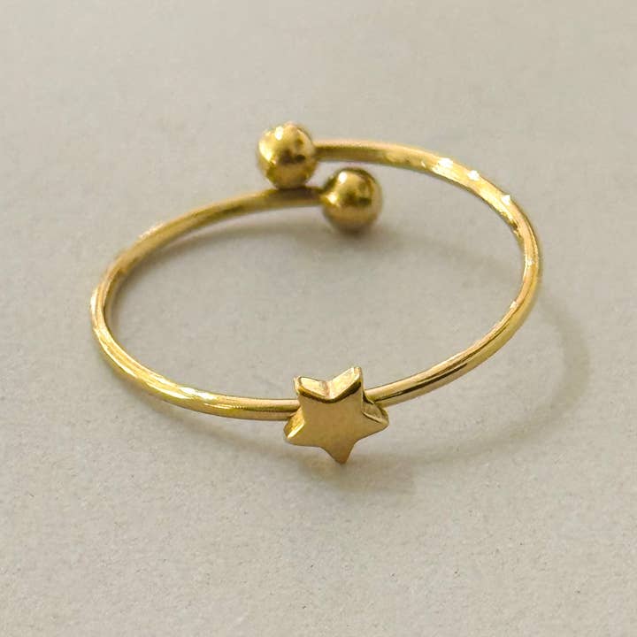 Cassette Barcelona - Wholesale Band/Stacked Ring - Minimal Star Ring0