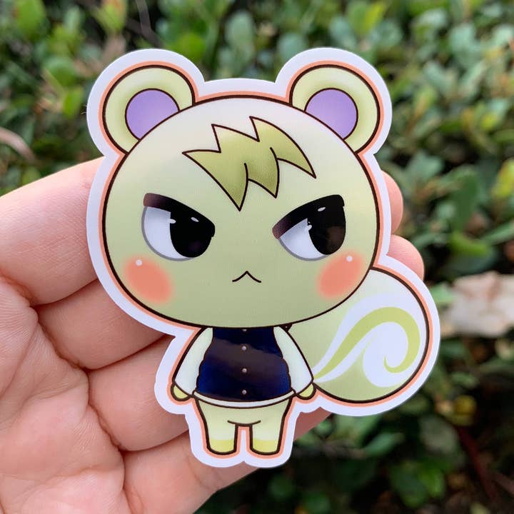 Marshal Animal Crossing Vinyl Sticker / New Horizons / ACNH / Waterproof for wholesale by Trash Goblin