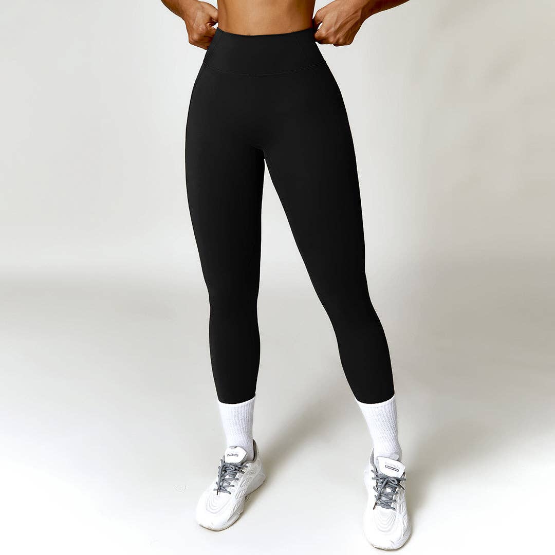 WONDERXFANS - Vendita all'ingrosso Leggings sportivi/loungewear - Donna - Leggings sportivi a vita alta che sollevano i fianchi0