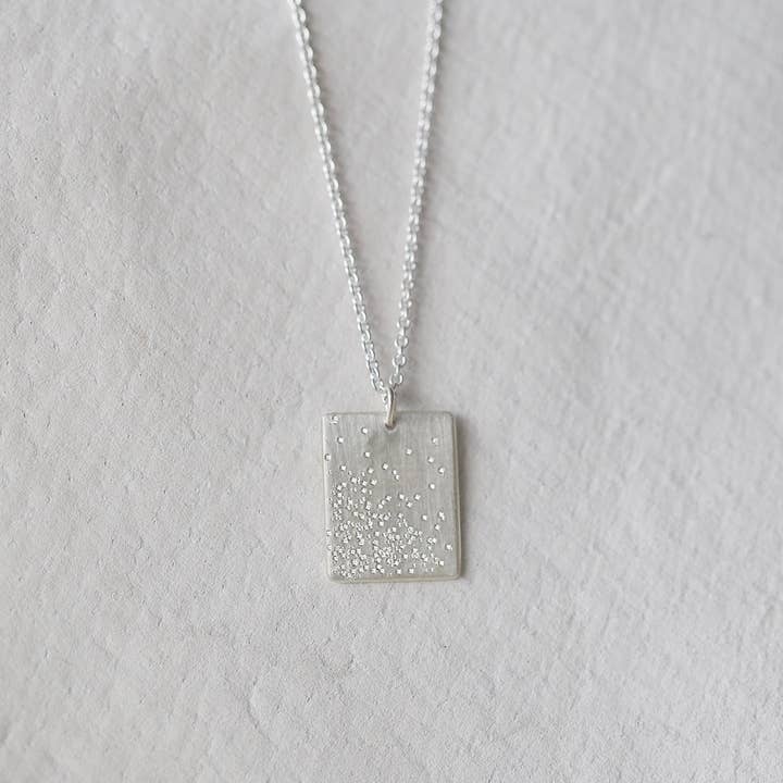Christina Kober Designs - Wholesale Pendant/Charm Necklace - EVERLONG NECKLACE | stamped rectangular pendant4