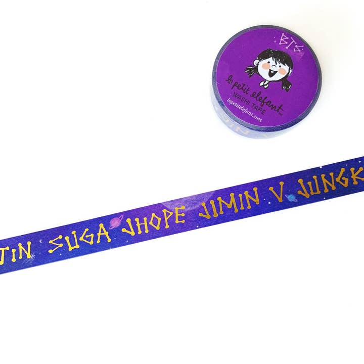 BTS Constellations Gold Foil Washi Tape for wholesale by Le Petit Elefant