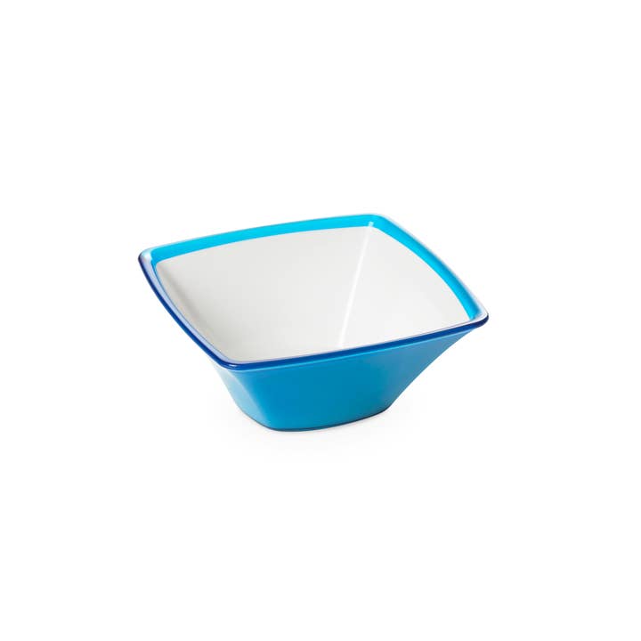 Ciotola quadrata in acrilico turchese Omada 44 Oz 20x8,5 cm per la vendita all'ingrosso da parte di Kadra Kitchenware
