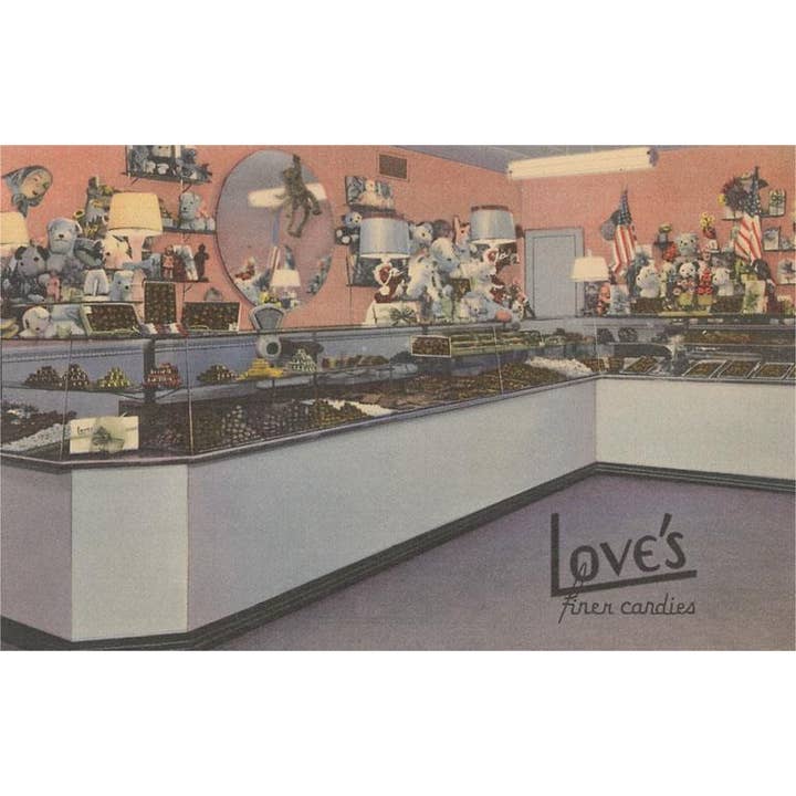 Found Image Press - Venta al por mayor Ilustración - Impresión artística TF-190 Tienda de dulces con juguetes
