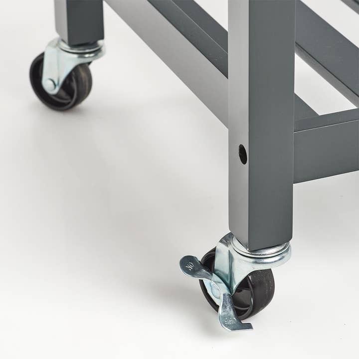 Kitchen trolley, MDF/bamboo, gray for wholesale on Faire6