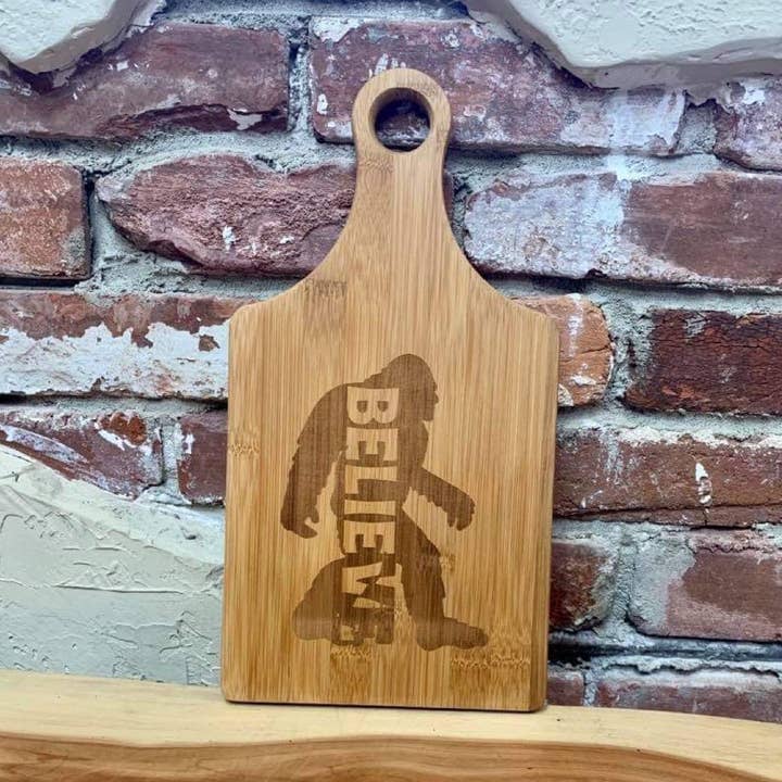 Bigfoot cutting board for wholesale by Nessa & Kenna Boutique