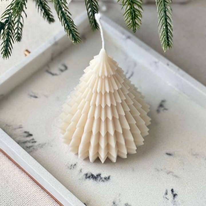 OH MY BOX - Wholesale Pillar Candle - CHRISTMAS TREE CANDLE | HOLIDAY DECOR GIFT5