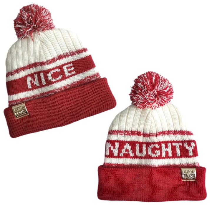 Cool Beanz - Wholesale Beanie - Kids - Naughty or Nice Reversible Beanie1