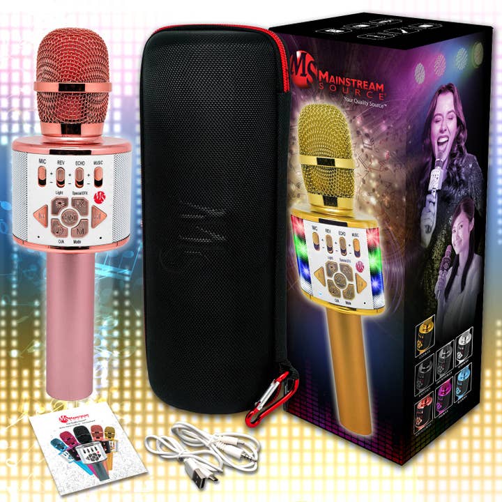 Mainstream Source - Wholesale Musical Instrument - Mainstream Source® Wireless Bluetooth Karaoke Microphone – H23