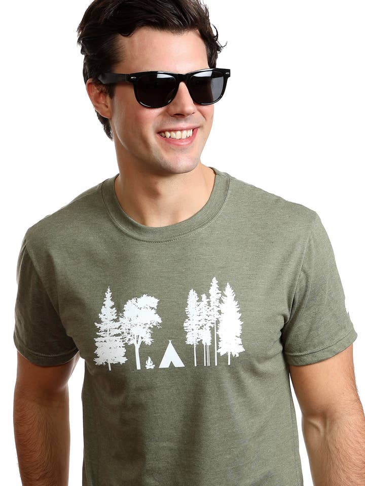 Men’s Camping T-shirt — Organic cotton for wholesale by PLB Design