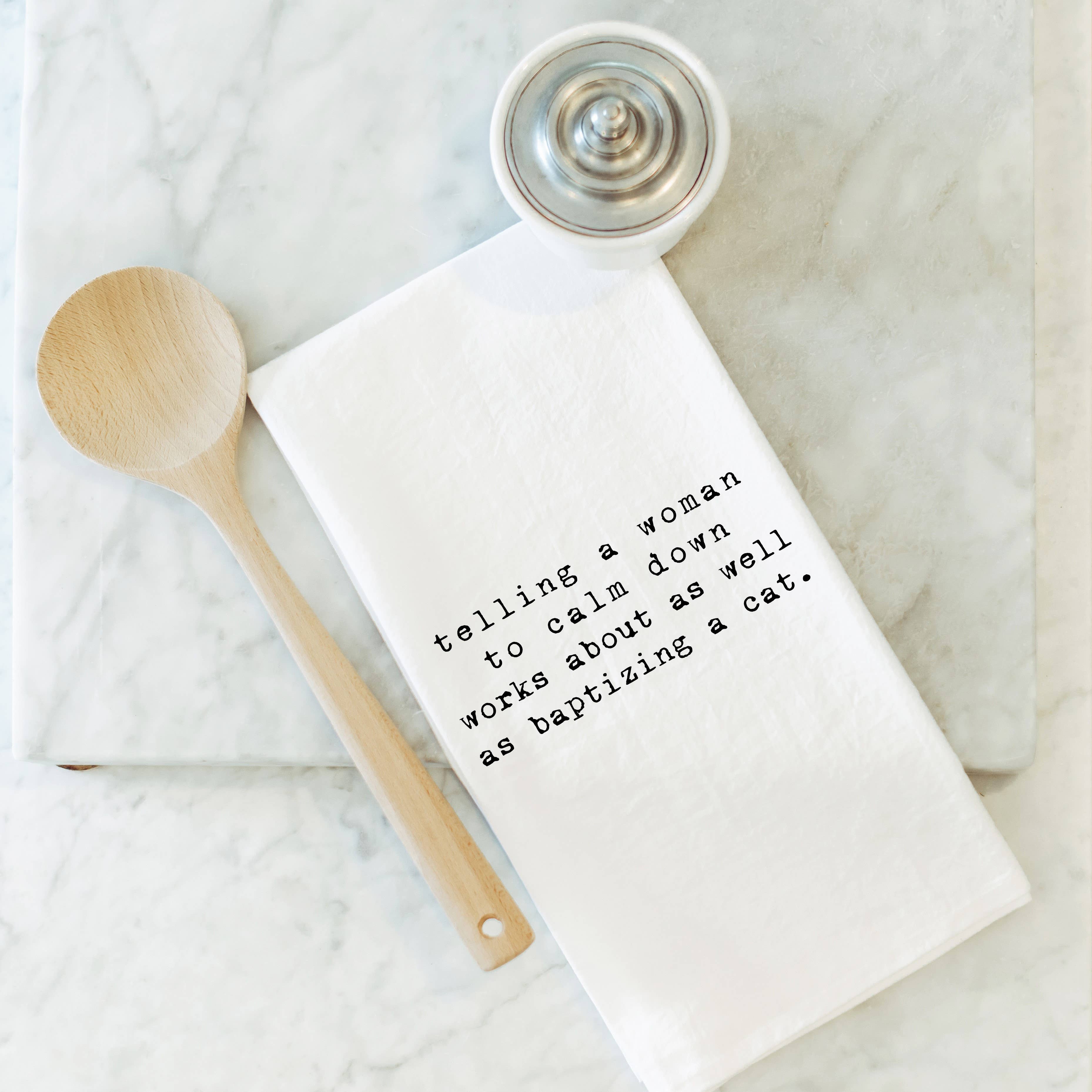 Porter Lane Home – Toalha de chá por atacado – Pano de Cozinha "Calm Down"7