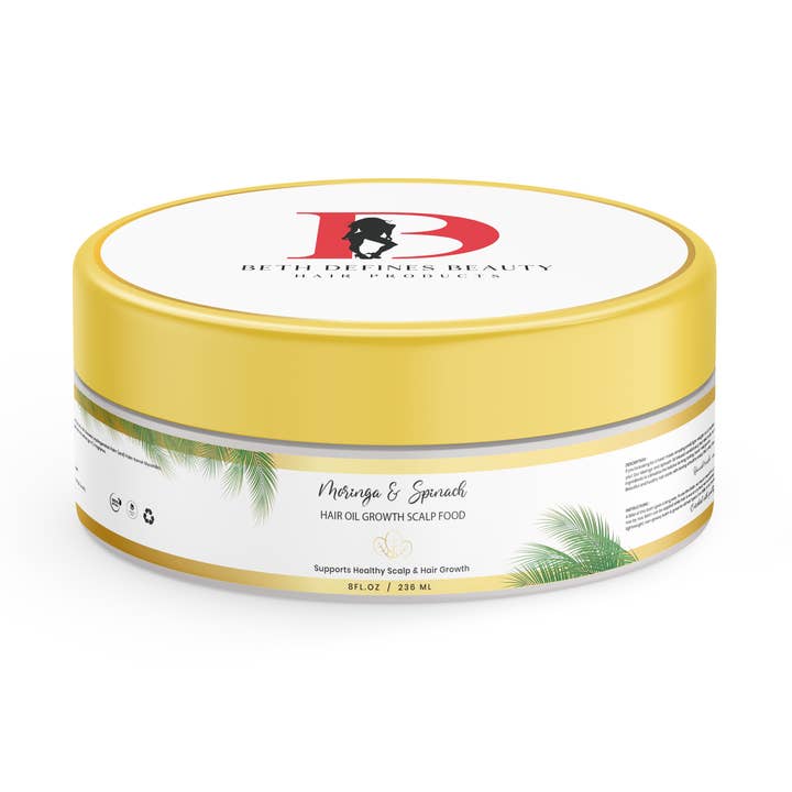 Moringa & spenatolja Hårväxt & Hårbottenmat för wholesale av Beth Defines Beauty Hair Products