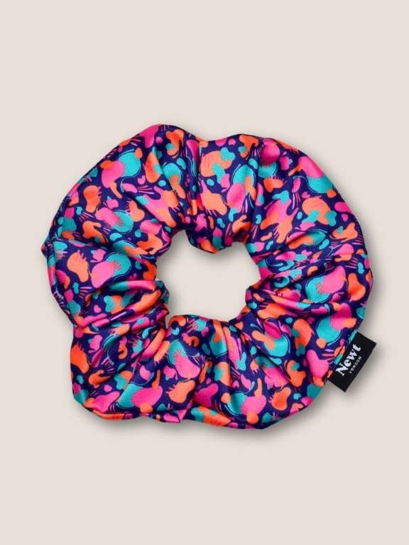 Marmo Print Cabelo Scrunchie Sunset Pink por atacado de Newt London