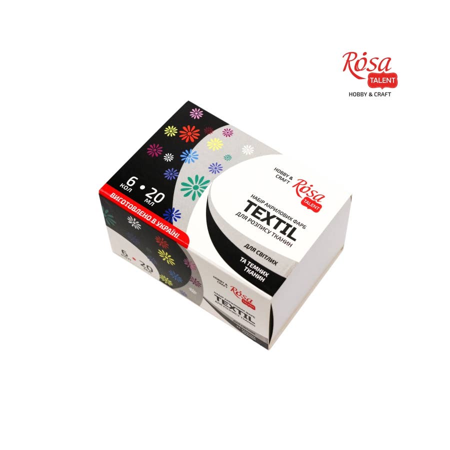 Fainotoys - Vente Assortiments de peinture - Ensemble de peintures acryliques pour textiles, 20 ml, ROSA TALENT2