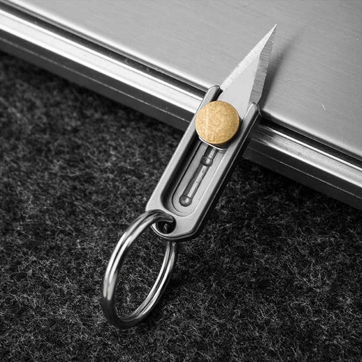 VIGOR - Wholesale Pocket Knife/Holder - EDC Titanium Metal Alloy Light Weight Mini Little Tiny Small