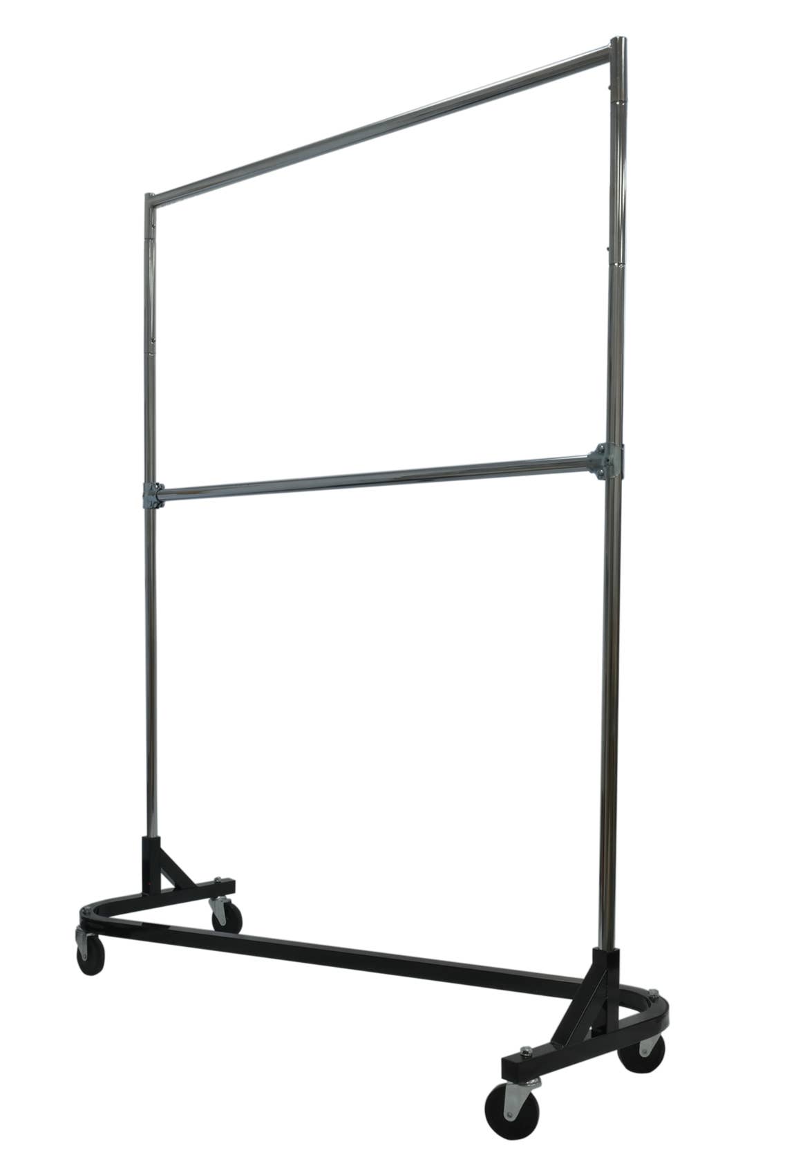 Chrome Z-Rack - Nesting Single Bar Rolling Garment Rack for wholesale on Faire3