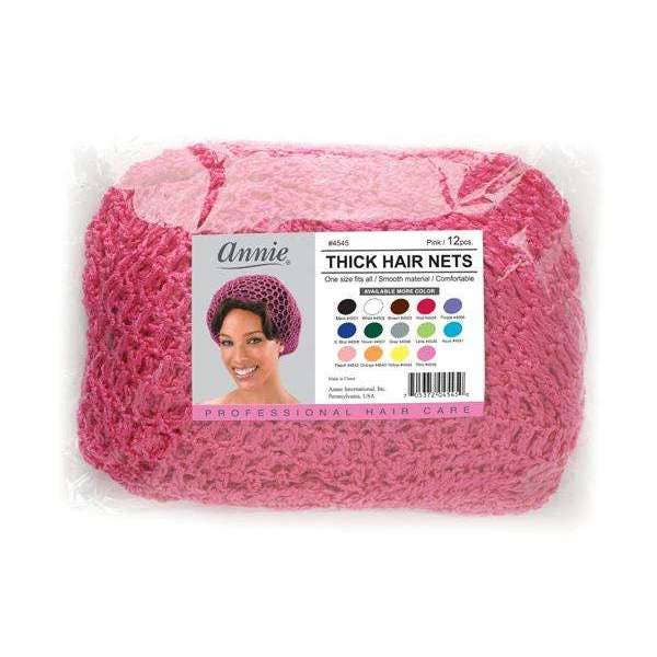 Annie International, Inc. - Wholesale Sleep Cap / Bonnet - Women's - Ms. Remi Thick Hair Net 12ct Pink0