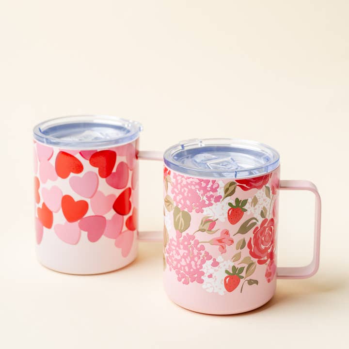 The Darling Effect - Wholesale Insulated Mug/Tumbler - 14 oz Insulated Mug-Rose Garden