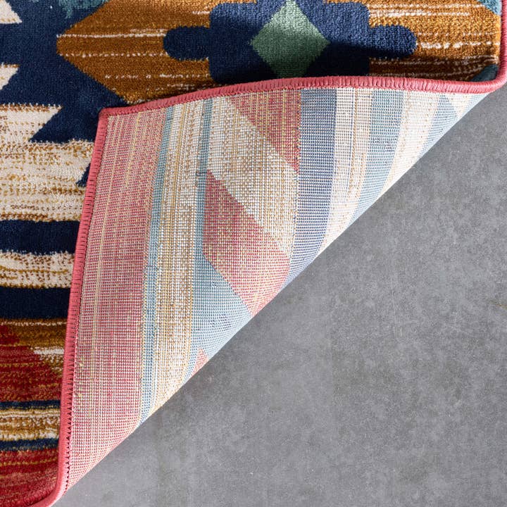 Well Woven – Engroshandel Løst tæppe – Lea Crimson traditionelle sydvestlige stammetæppe